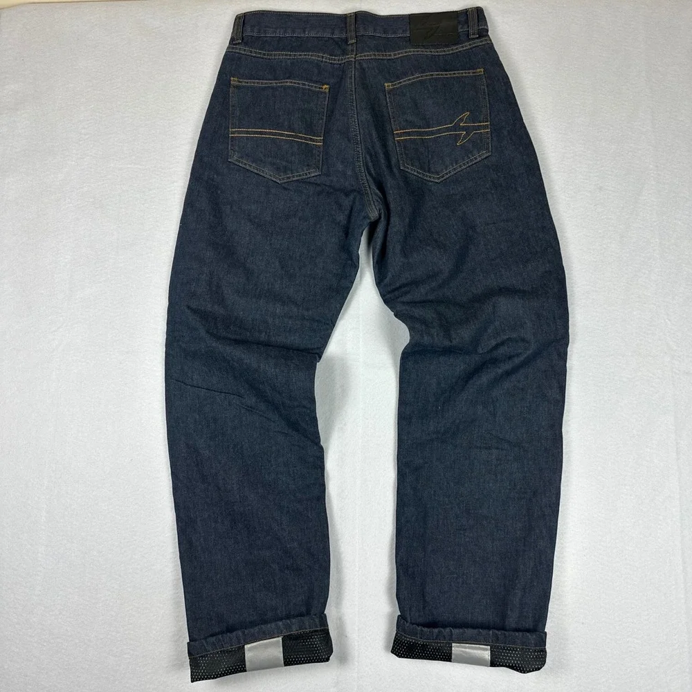 Scorpion EXO Covert Pro Blue Cordura Kevlar Riding Jeans Size 34 - Picture 3 of 8